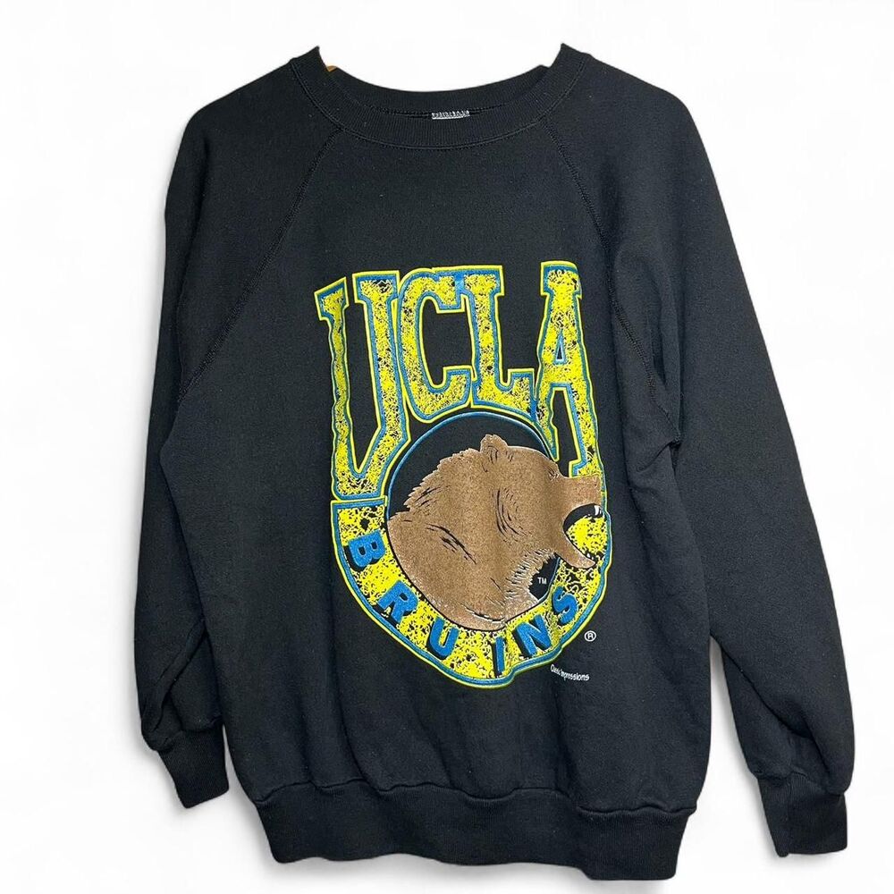 Vintage 90s UCLA Bruins Bear College University Preppy Sweatshirt Size Large